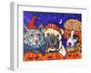 Pumpkin Pooch Pound-MADdogART-Framed Giclee Print