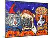 Pumpkin Pooch Pound-MADdogART-Mounted Giclee Print