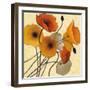 Pumpkin Poppies II-Shirley Novak-Framed Art Print