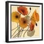 Pumpkin Poppies II-Shirley Novak-Framed Art Print