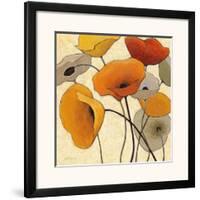 Pumpkin Poppies III-Shirley Novak-Framed Art Print