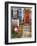 Pumpkin Porch-Marilyn Dunlap-Framed Art Print