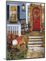 Pumpkin Porch-Marilyn Dunlap-Mounted Art Print