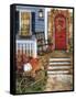 Pumpkin Porch-Marilyn Dunlap-Framed Stretched Canvas