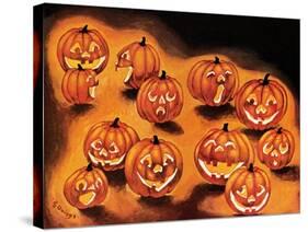 Pumpkin Smiles - Jack & Jill-Rachel Owings-Stretched Canvas