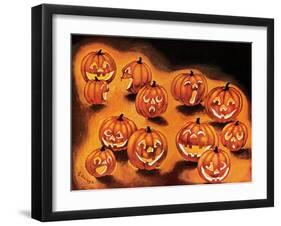 Pumpkin Smiles - Jack & Jill-Rachel Owings-Framed Giclee Print