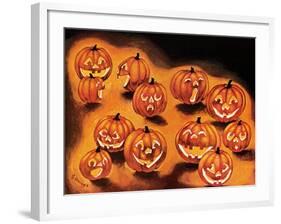 Pumpkin Smiles - Jack & Jill-Rachel Owings-Framed Giclee Print