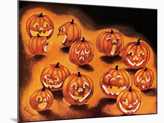 Pumpkin Smiles - Jack & Jill-Rachel Owings-Mounted Giclee Print