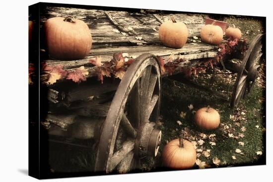 Pumpkin Wagon-Mindy Sommers-Stretched Canvas