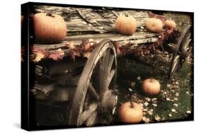 Pumpkin Wagon-Mindy Sommers-Stretched Canvas