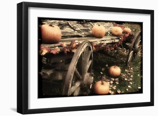 Pumpkin Wagon-Mindy Sommers-Framed Giclee Print