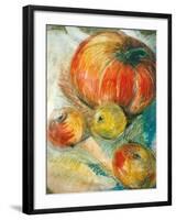 Pumpkin with Apples-Joan Thewsey-Framed Giclee Print