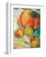Pumpkin with Apples-Joan Thewsey-Framed Giclee Print