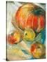 Pumpkin with Apples-Joan Thewsey-Stretched Canvas