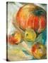 Pumpkin with Apples-Joan Thewsey-Stretched Canvas