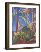 Pumpkin with Flowers, 1989-Pedro Diego Alvarado-Framed Giclee Print