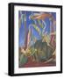 Pumpkin with Flowers, 1989-Pedro Diego Alvarado-Framed Giclee Print