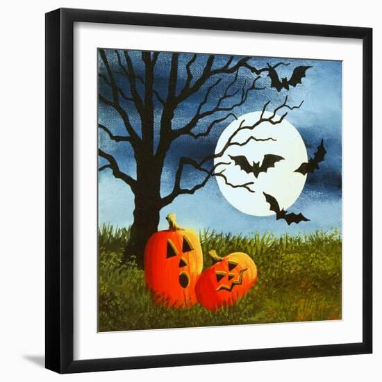 Pumpkin1 Pillow-Debbi Wetzel-Framed Giclee Print