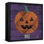 Pumpkin-Design Turnpike-Framed Stretched Canvas