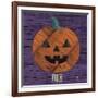 Pumpkin-Design Turnpike-Framed Giclee Print