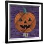 Pumpkin-Design Turnpike-Framed Giclee Print