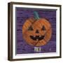 Pumpkin-Design Turnpike-Framed Giclee Print