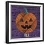 Pumpkin-Design Turnpike-Framed Giclee Print