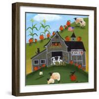 Pumpkins 4 Sale Cheryl Bartley-Cheryl Bartley-Framed Giclee Print