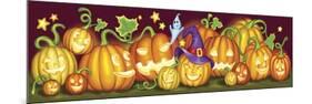 Pumpkins a Border-Olga And Alexey Drozdov-Mounted Giclee Print