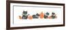 Pumpkins and Black Cats-Beverly Johnston-Framed Giclee Print