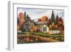 Pumpkins Fall Quilts-Debbi Wetzel-Framed Giclee Print