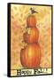 Pumpkins Happy Fall-Melinda Hipsher-Framed Stretched Canvas