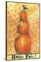 Pumpkins Happy Fall-Melinda Hipsher-Stretched Canvas