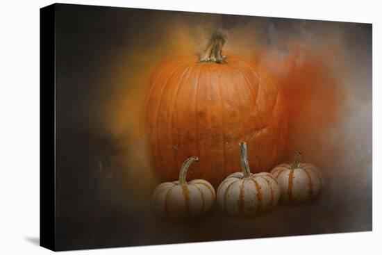 Pumpkins in October-Jai Johnson-Stretched Canvas