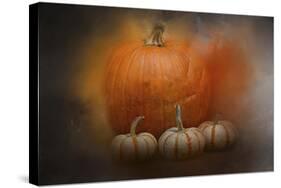 Pumpkins in October-Jai Johnson-Stretched Canvas