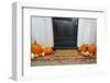 Pumpkins on Front Steps of Home during Halloween/Thanksgiving Season-Orhan-Framed Photographic Print