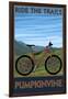 Pumpkinvine - Indiana - Ride the Trails-Lantern Press-Framed Art Print