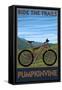 Pumpkinvine - Indiana - Ride the Trails-Lantern Press-Framed Stretched Canvas