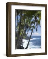 Puna (Black Sand) Beach, Island of Hawaii (Big Island), Hawaii, USA-Ethel Davies-Framed Photographic Print