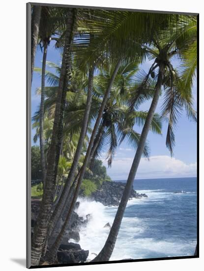 Puna (Black Sand) Beach, Island of Hawaii (Big Island), Hawaii, USA-Ethel Davies-Mounted Photographic Print