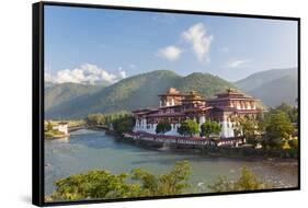 Punakha Dzong or Monastery, Punakha, Bhutan-Peter Adams-Framed Stretched Canvas