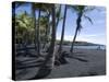 Punaluu Black Sand Beach, Island of Hawaii (Big Island), Hawaii, USA-Ethel Davies-Stretched Canvas