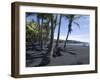 Punaluu Black Sand Beach, Island of Hawaii (Big Island), Hawaii, USA-Ethel Davies-Framed Photographic Print