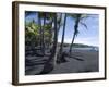 Punaluu Black Sand Beach, Island of Hawaii (Big Island), Hawaii, USA-Ethel Davies-Framed Photographic Print