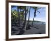 Punaluu Black Sand Beach, Island of Hawaii (Big Island), Hawaii, USA-Ethel Davies-Framed Photographic Print