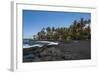 Punaluu Black Sand Beach on Big Island, Hawaii, United States of America, Pacific-Michael Runkel-Framed Photographic Print