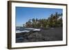 Punaluu Black Sand Beach on Big Island, Hawaii, United States of America, Pacific-Michael Runkel-Framed Photographic Print