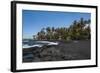 Punaluu Black Sand Beach on Big Island, Hawaii, United States of America, Pacific-Michael Runkel-Framed Photographic Print