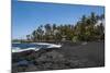 Punaluu Black Sand Beach on Big Island, Hawaii, United States of America, Pacific-Michael Runkel-Mounted Photographic Print