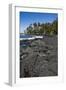 Punaluu Black Sand Beach on Big Island, Hawaii, United States of America, Pacific-Michael Runkel-Framed Photographic Print